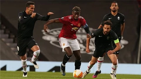 Pogba: 'Cầu thủ Granada âm mưu khiến tôi nhận thẻ đỏ'