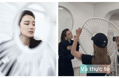 Ảnh thực tế và ảnh trên mạng của Nhã Phương có gì khác?