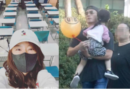 Lâm Tâm Như hí hửng thay Hoắc Kiến Hoa đưa con gái tới trường học
