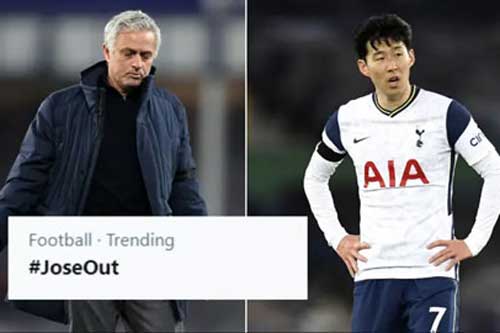 'Làn sóng' đòi sa thải Mourinho dâng cao sau trận Everton vs Tottenham