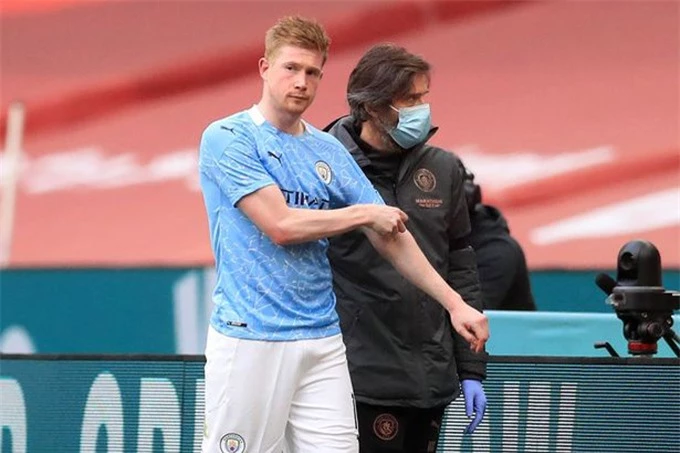 Chấn thương của De Bruyne có thể khiến Man City thêm nhiều khó khăn