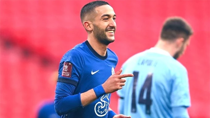 Ziyech có bàn thắng quan trọng giúp Chelsea vào chung kết FA Cup