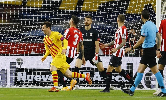 Messi lập cú đúp giúp Barca đánh bại Bilbao