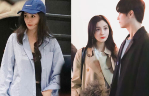 Dương Mịch chạy show quay phim với Hứa Khải, tạo hình "bà thím" cực lôi thôi gây xôn xao