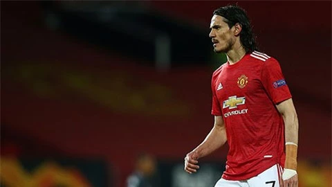 Cavani xin ngồi dự bị ở trận MU vs Burnley