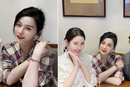 Phạm Băng Băng chụp ảnh ngồi vị trí trung tâm, bị soi chỉnh sửa quá đà khiến gương mặt như 'mặt rắn'