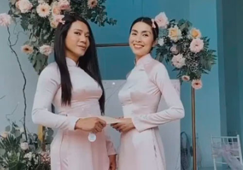 Tăng Thanh Hà diện áo dài truyền thống đi cưới, hình ảnh gợi nhớ đến thời "Bỗng dưng muốn khóc"