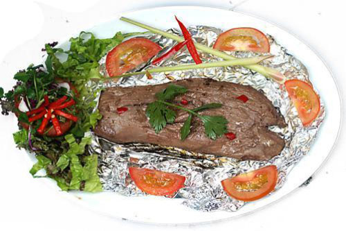 Cách làm bò nướng giấy bạc cuộn nấm kim châm thơm ngon cực phẩm