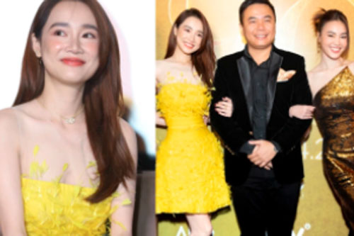 Trước vụ Nhã Phương nghi bị đạo diễn phim 1990 tố hành hạ ekip: Vợ Trường Giang gợi cảm đi họp báo, còn thân thiết với đạo diễn