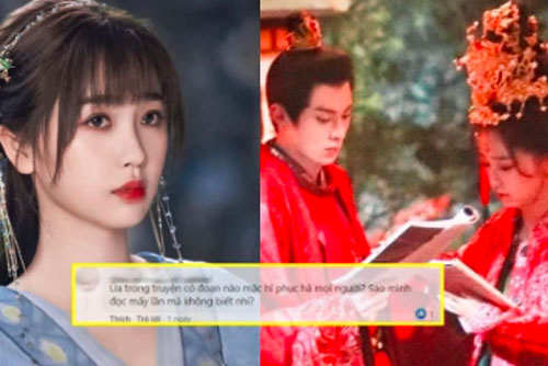 Ngu Thư Hân diện đồ cưới cực xinh ở phim mới nhưng bị fan "ném đá" vì phá banh nguyên tác?