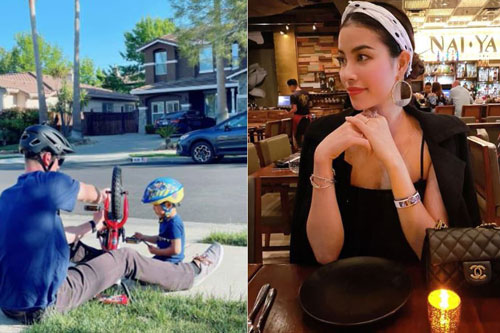 Hoa hậu Phạm Hương đăng ảnh mới của con trai, dân tình chú ý đến sự xuất hiện của một người đàn ông