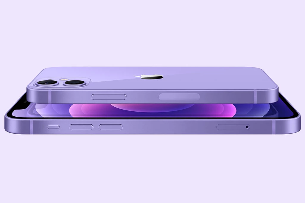 iPhone 12 và iPhone 12 Mini màu tím.
