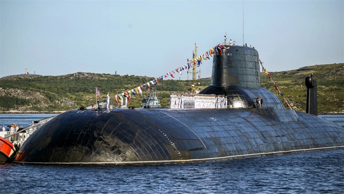 Tàu ngầm đề án 941 Akula. Ảnh: Sputnik