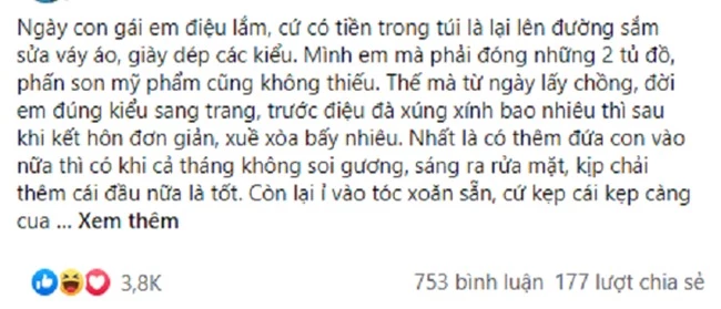 Vợ mua đồ trang điểm, chồng cười nhạt &quot;rát vàng cũng chẳng đẹp lên&quot;, nhưng phản ứng ngay sau đó của cô lại khiến anh tím tái mặt mày   - Ảnh 1.