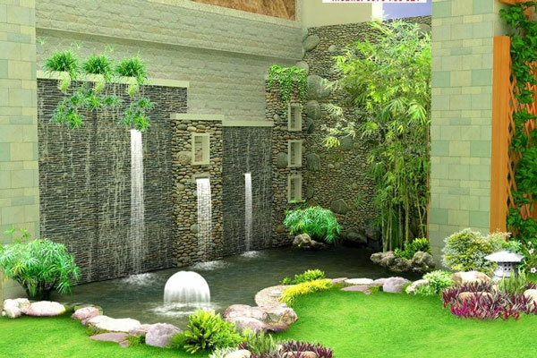 Nước chảy quanh nhà, có nên không?