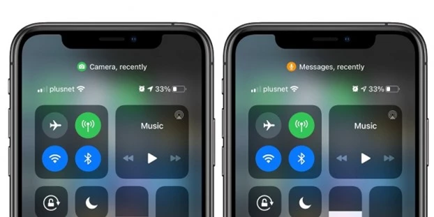 Chấm tròn màu cam và xanh ở góc màn hình iPhone có ý nghĩa gì? 1