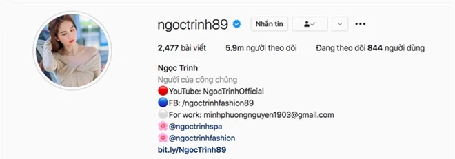 Top 5 người có lượng follow khủng nhất Instagram Việt: Ngọc Trinh rất hot nhưng chỉ đứng 2, ai mới là người đầu bảng? - Ảnh 2.