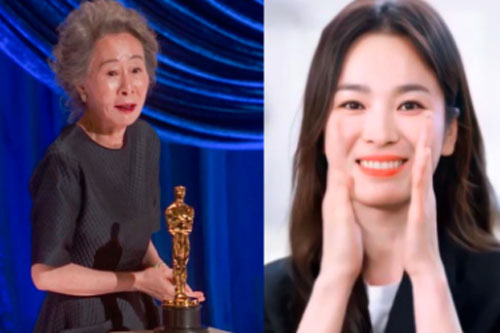 Sao Hàn 73 tuổi gây chấn động khi nhận giải Oscar 2021, Song Hye Kyo liền có động thái "gây bão" mạng xã hội