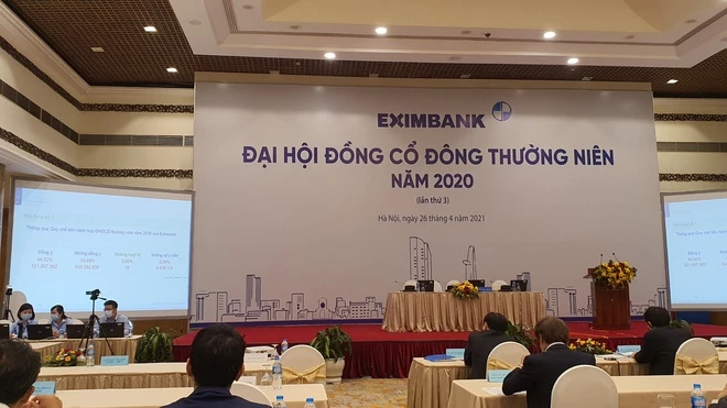 Đại hội cổ đông lần thứ 3 của Eximbank bất thành