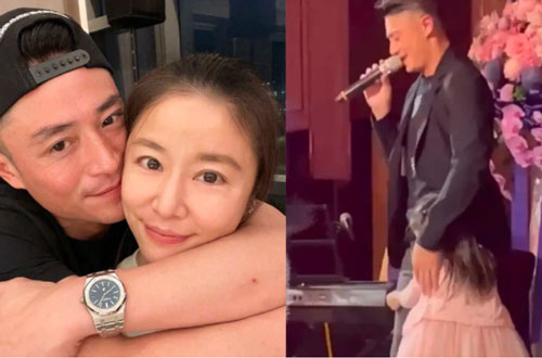 Phát sốt trước hình ảnh tình cảm của Hoắc Kiến Hoa và con gái, nhìn là biết cô bé bám bố thế nào