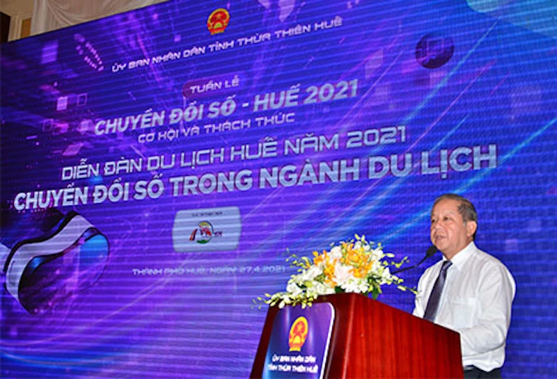 Chủ tịch UBND tỉnh Phan Ngọc Thọ phát biểu tại Diễn đàn 
