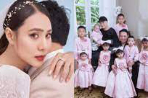 Hồ Bích Trâm tung ảnh cưới xinh đẹp, Đỗ Mạnh Cường khoe khoảnh khắc hạnh phúc bên các con