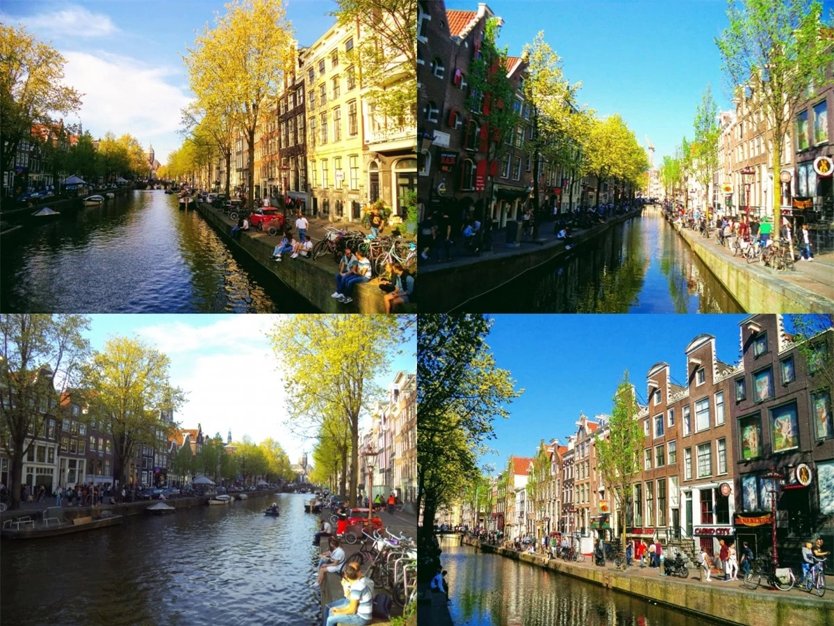 Amsterdam-nơi được mệnh danh là Venice phương Bắc- chắc chắn nằm trong danh sách điểm đến đầu bảng với những người yêu chủ nghĩa tự do ở giữa lòng Châu Âu cổ kính văn minh, hết dịch các bạn hãy bay tới thành phố này để cảm nhận vẻ đẹp độc đáo pha trộn giữa nét hoài cổ lãng mạn với tinh thần phóng khoáng này nhé!