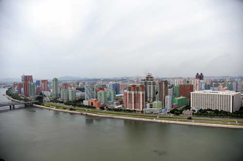 Thủ đô Bình Nhưỡng (Triều Tiên) đẹp ấn tượng từ góc nhìn trên cao