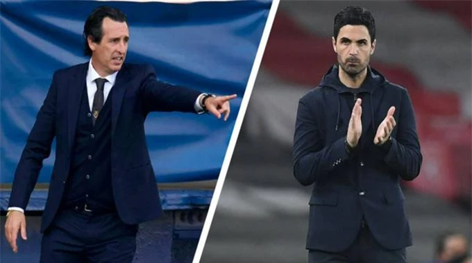 Emery đã đánh bại Arteta trong lần chạm trán đầu tiên