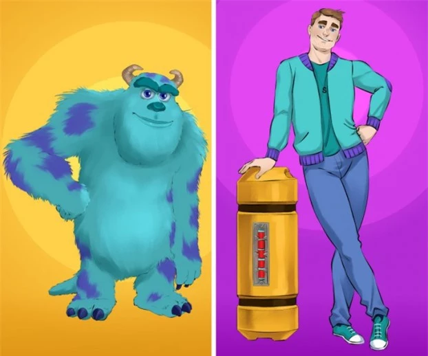 Điều gì sẽ xảy ra nếu các quái vật trong phim Monsters, Inc. biến thành người? 0