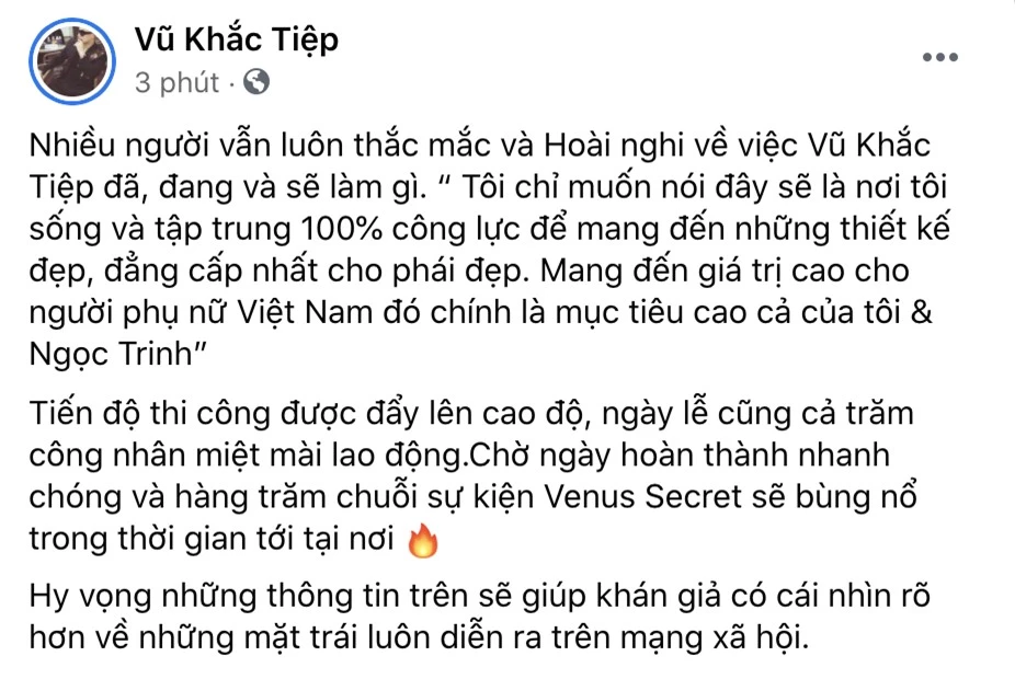 Bị tố mượn biệt thự để sống ảo, Vũ Khắc Tiệp chính thức lên tiếng: Giờ khoe nhà, khoe xe đơn thuần đã là kém sang - Ảnh 3.