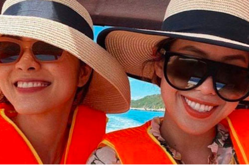 Tăng Thanh Hà chúc mừng sinh nhật em chồng Tiên Nguyễn mà nhìn ảnh lại ngỡ ngàng vì giống nhau như chị em ruột