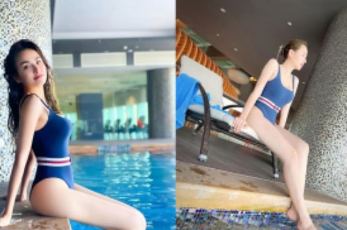 Diễm Hương khoe ảnh xinh đẹp nhưng bàn tay người đàn ông nắm tay nàng hậu mới gây tò mò