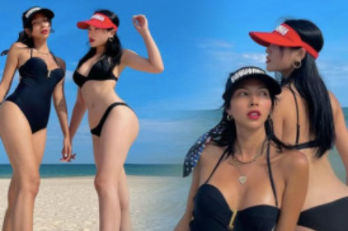 Kỳ Duyên - Minh Triệu thả dáng siêu 'nóng bỏng' với bikini đôi khiến fan trầm trồ