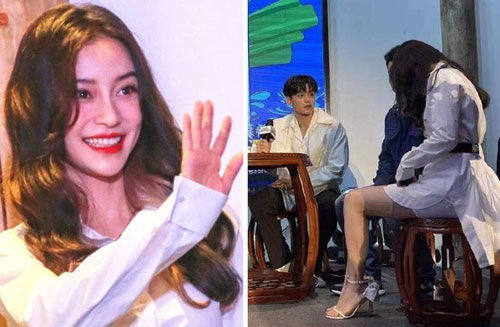 Angelababy lộ rõ dấu hiệu lão hóa khi cười, loay hoay khi mặc trang phục ngắn