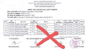 Bác thông tin Nghệ An có 1 ca dương tính với Covid 19 trong cộng đồng