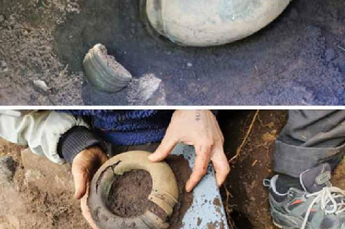 Đi dạo, bắt gặp kho báu đầy trang sức cổ thú rừng vô tình đào lên