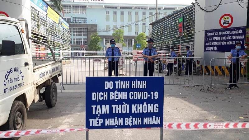 Bệnh viện K đã thực hiện phong toả.