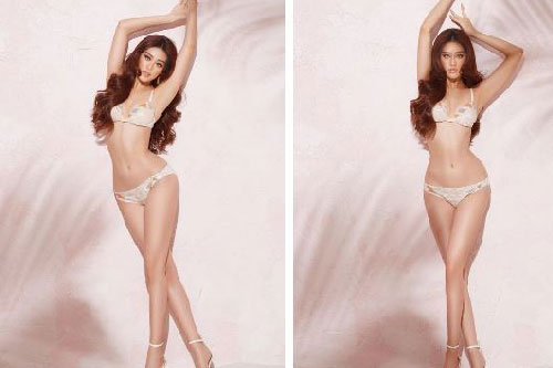Khánh Vân quyến rũ trong bộ bikini, khoe trọn tỷ lệ thân hình hoàn mỹ khi chụp hình cho Miss Universe 2020
