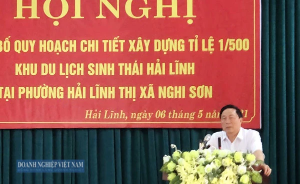 Ông Nguyễn Văn Đệ, Chủ tịch HĐQT Tổng CTCP Hợp Lực phát biểu tại buổi lễ.