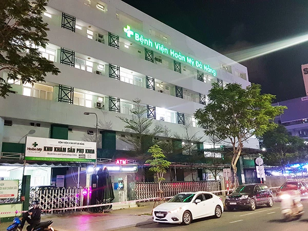 Bệnh viện Hoàn Mỹ Đà Nẵng, nơi có nam nhân viên điều dưỡng vừa dương tính với SARS-CoV-2