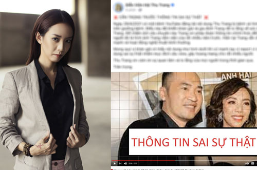 Thu Trang bức xúc lên tiếng vì trước tin đồn bị bệnh nặng đến mức Tiến Luật đau đớn thông báo