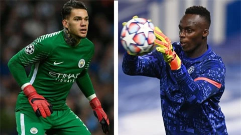 Ederson (trái) và Mendy đều đang có phong độ rất cao