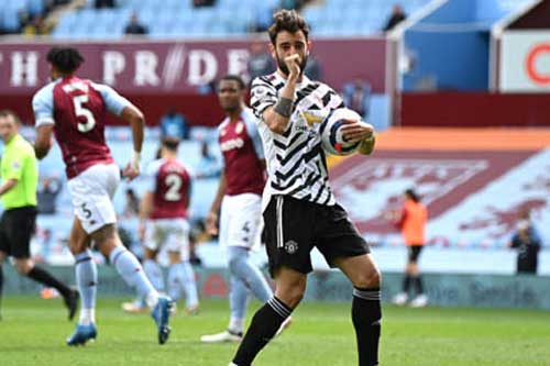 Fernandes lập chiến tích phạt đền ở MU, cân bằng kỷ lục ghi bàn của Lampard