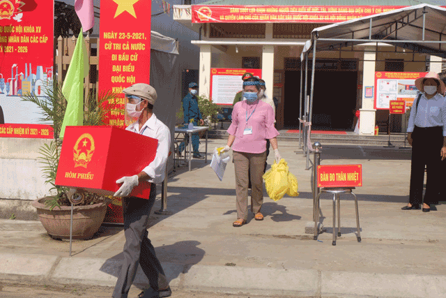 Đà Nẵng: Diễn tập phòng, chống COVID-19 phục vụ bầu cử