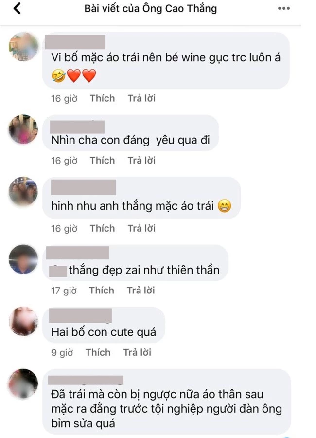 Bị netizen hiểu lầm là mải chăm con đến mặc cả áo ngược, bố bỉm Ông Cao Thắng vội phân trần: Mẫu áo nó vậy mà mọi người - Ảnh 2.