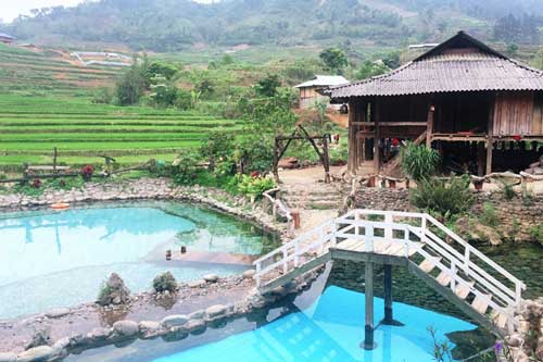 Trải nghiệm tại khu sinh thái nước nóng vùng cao Yên Bái