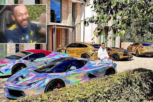 Bộ sưu tập siêu xe đáng mơ ước của tiền đạo Aubameyang