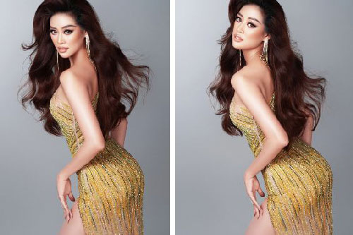 Khánh Vân hé lộ trang phục dạ hội 'nóng bỏng' trước thềm bán kết Miss Universe 2020