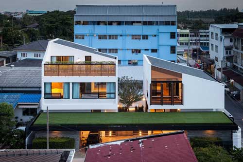 Chiêm ngưỡng “căn nhà sinh đôi” độc đáo tại Thái Lan